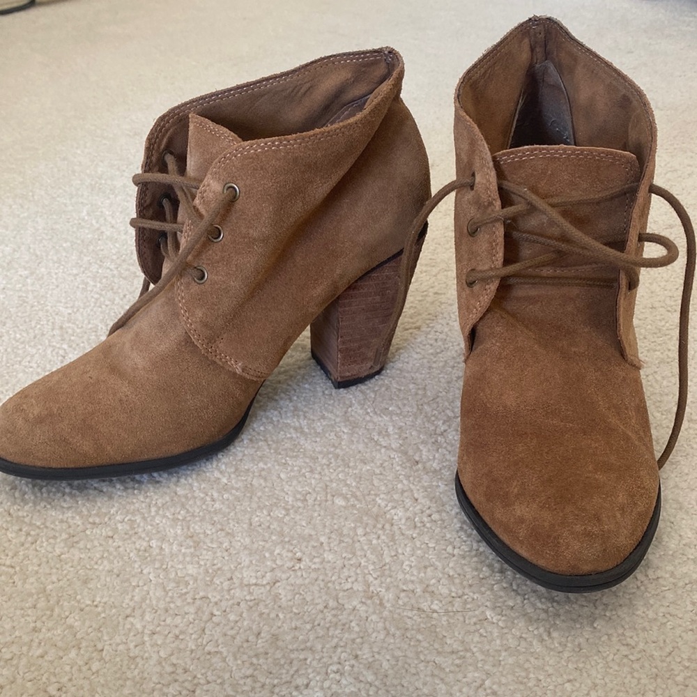 Bcbgeneration Brown Suede Booties - image 1